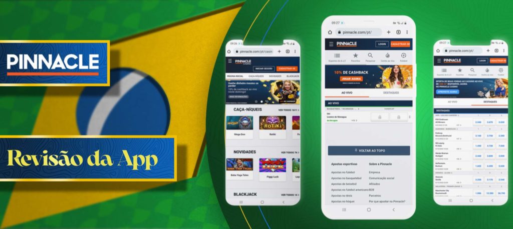 Revisão da aplicação móvel Pinnacle no Brasil