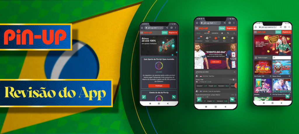 Revisão completa da aplicação Pin-up para o androide Brasil