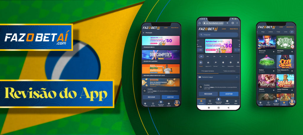 Revisão completa da aplicação BC Fazobetai o androide Brasil