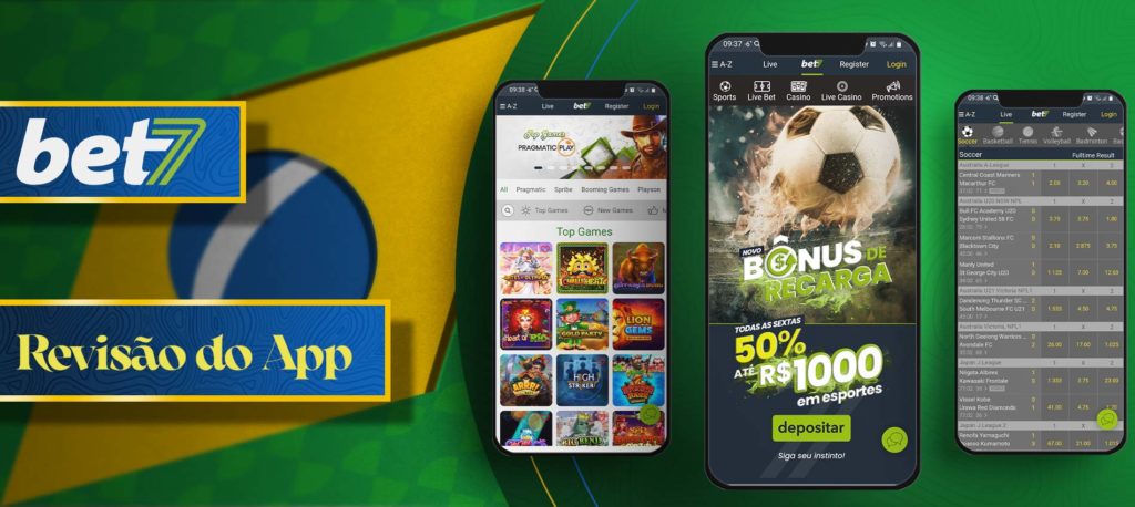 Revisão completa da aplicação Bet7 para o androide Brasil