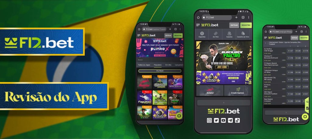 Revisão completa da aplicação f12bet para o androide Brasil
