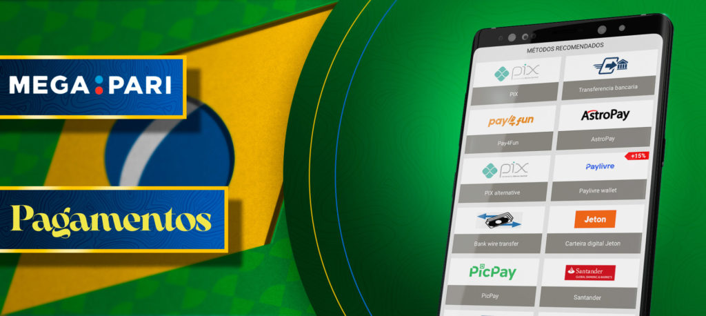 Uma forma rápida e fácil de fazer um depósito da aplicação móvel Megapari Brazil para andróide.