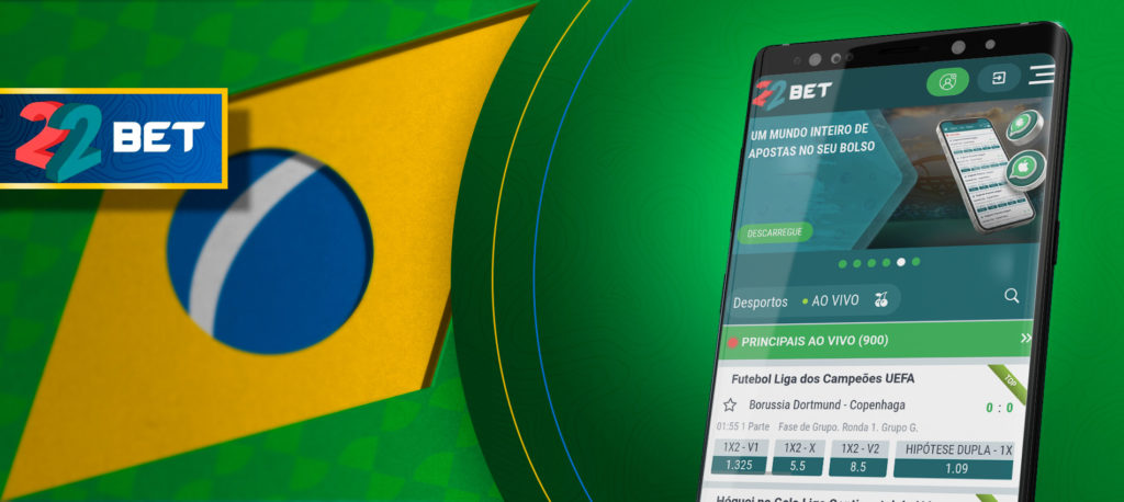 Uma das melhores casas de apostas entre outras aplicações brasileiras - 22bet.