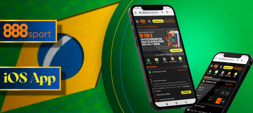 Instruções para baixar o aplicativo móvel 888Sport para ios no Brasil