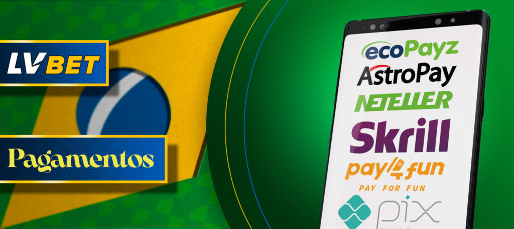 Uma forma rápida e fácil de fazer um depósito da aplicação móvel LVBet Brazil para andróide.