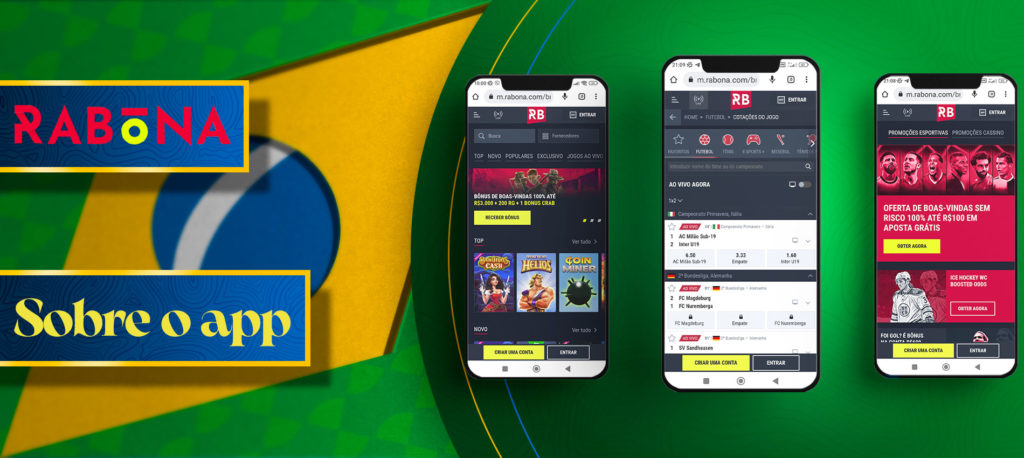 Revisão completa da aplicação Rabona para o androide Brasil