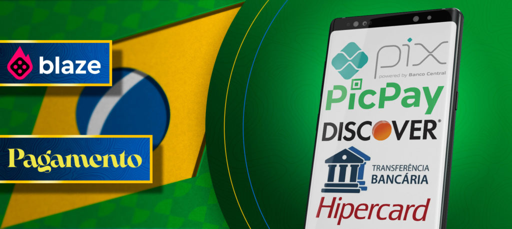 Todos os métodos de pagamento na aplicação móvel Blaze no Brasil