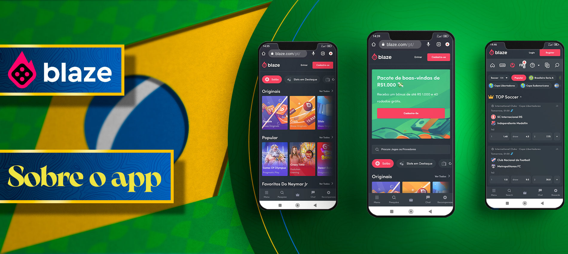 Conheça o Blaze app e aposte nos jogos exclusivos do site