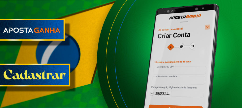 Registo prático e rápido Aposta Ganha Brasil