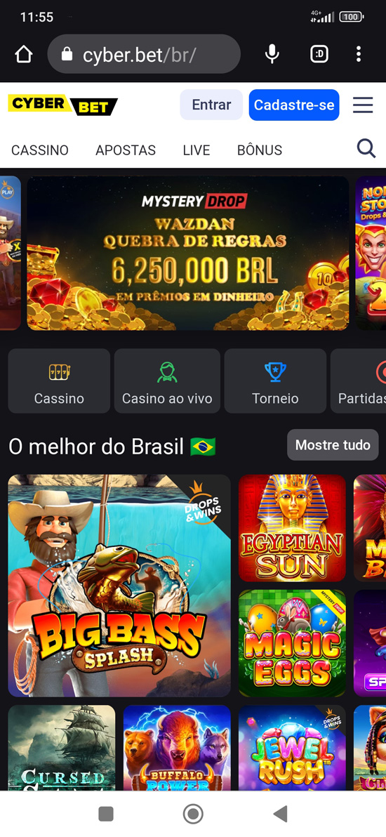 Passo 1 para baixar o aplicativo Cyber bet Brasil