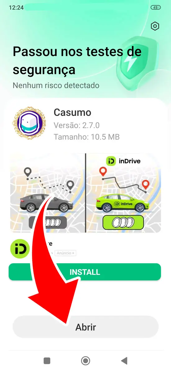 Passo 5 instalar a Casumo para Android