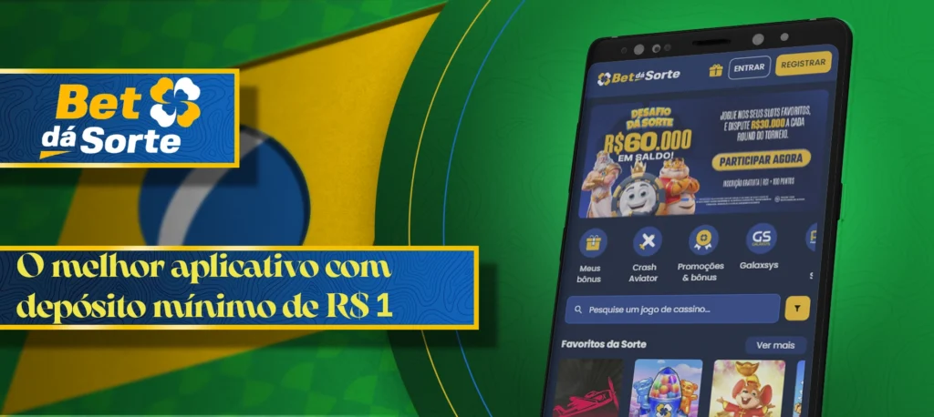Aplicativo Bet da Sorte – O melhor aplicativo com depósito mínimo de R$ 1