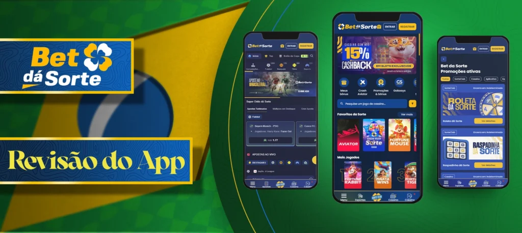 Revisão completa da aplicação Bet da Sorte para o androide Brasil