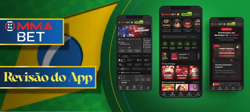 Revisão completa da aplicação MMABet para o androide Brasil