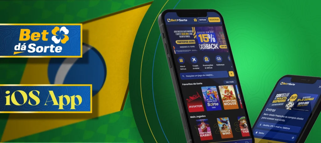 Cómo instalar la versión móvil de Bet da Sorte para iOS.