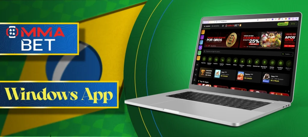 Cómo instalar la versión móvil de MMABet para Windows.